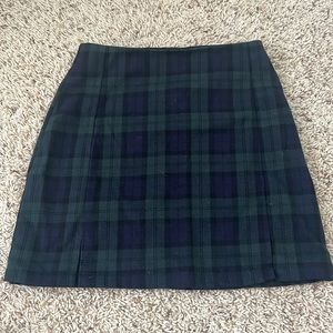 brandy melville plaid mini skirt